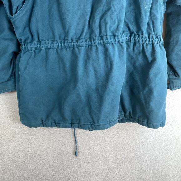 Vintage WearGuard Chore Coat Jacket Mens Large Blue Quilted Lined Canvas Work - Picture 14 of 16